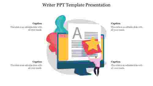 Writer PPT Template Presentation
